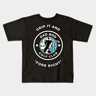 Dad Bod Golf Club Collection #3 Kids T-Shirt